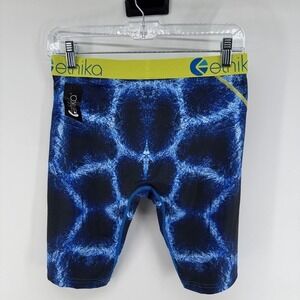 Ethika Boxer Brief Underwear Mens Medium Blue Shark Print Tagless Stretch